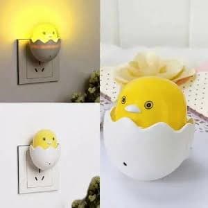 Yellow Duck With Egg Shape Led small Night Light L0685